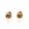 Vintage pair of cufflinks in yellow gold - 360 thumbnail
