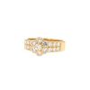 Van Cleef & Arpels Fleurette medium model ring in yellow gold and diamonds - 00pp thumbnail
