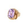 Mikimoto ring in 14 carats yellow gold and kunzite - 00pp thumbnail