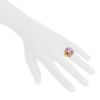 Mikimoto ring in 14 carats yellow gold and kunzite - Detail D1 thumbnail