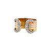 Open Cartier C de Cartier large model ring in 3 golds and diamonds - 00pp thumbnail