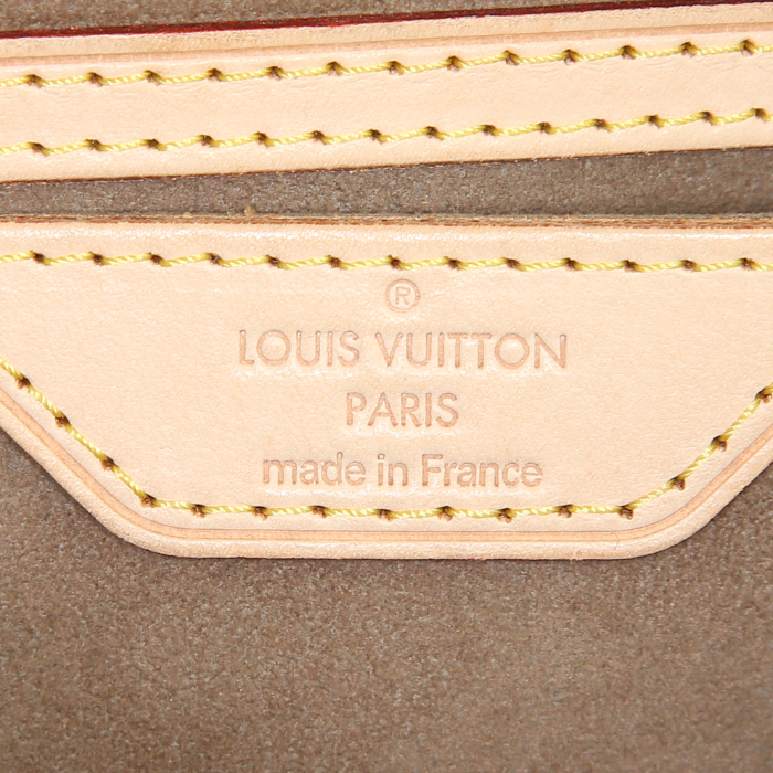 Louis Vuitton Beverly small model handbag in multicolor monogram canvas and natural leather - Detail D3