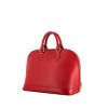 Louis Vuitton Alma medium model handbag in red epi leather - 00pp thumbnail
