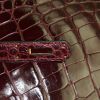 Bolso de mano Hermès  Kelly 28 cm en cocodrilo niloticus rojo - Detail D5 thumbnail