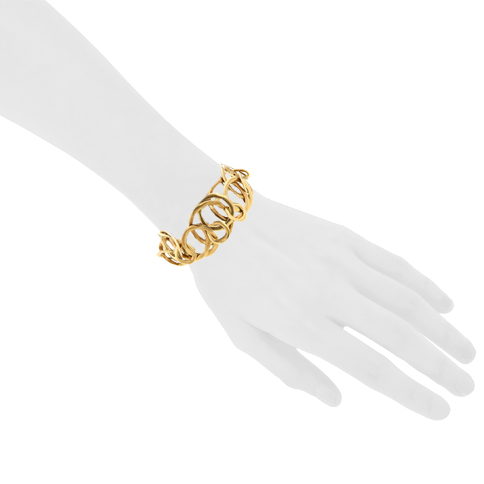 Brazalete articulado Pomellato en oro amarillo - Detail D1