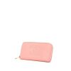 Billetera Chanel en cuero granulado rosa - 00pp thumbnail