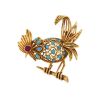 Boucheron 1950's brooch  in pink gold,  turquoise and ruby - 00pp thumbnail