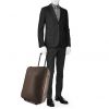 Louis Vuitton Pegase soft suitcase in brown taiga leather - Detail D1 thumbnail