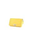 Billetera Chanel Boy en cuero acolchado amarillo - 00pp thumbnail