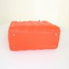 Dior Lady Dior medium model handbag in orange red leather cannage - Detail D5 thumbnail