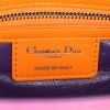 Borsa Dior in pelle cannage multicolore rosa arancione e viola - Detail D4 thumbnail