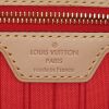 Shopping bag Louis Vuitton Neverfull modello medio in tela monogram marrone con motivo e pelle naturale - Detail D3 thumbnail