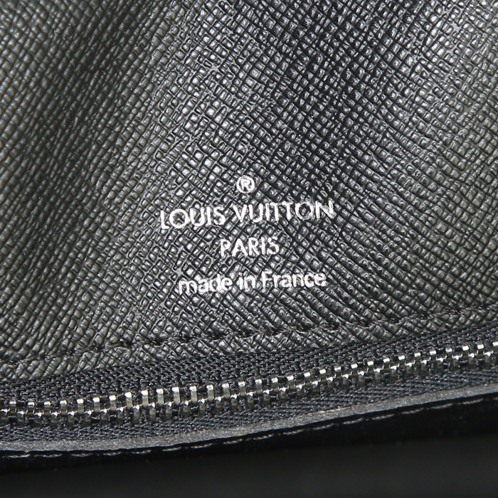 Borsa portadocumenti Louis Vuitton in pelle Epi nera - Detail D3