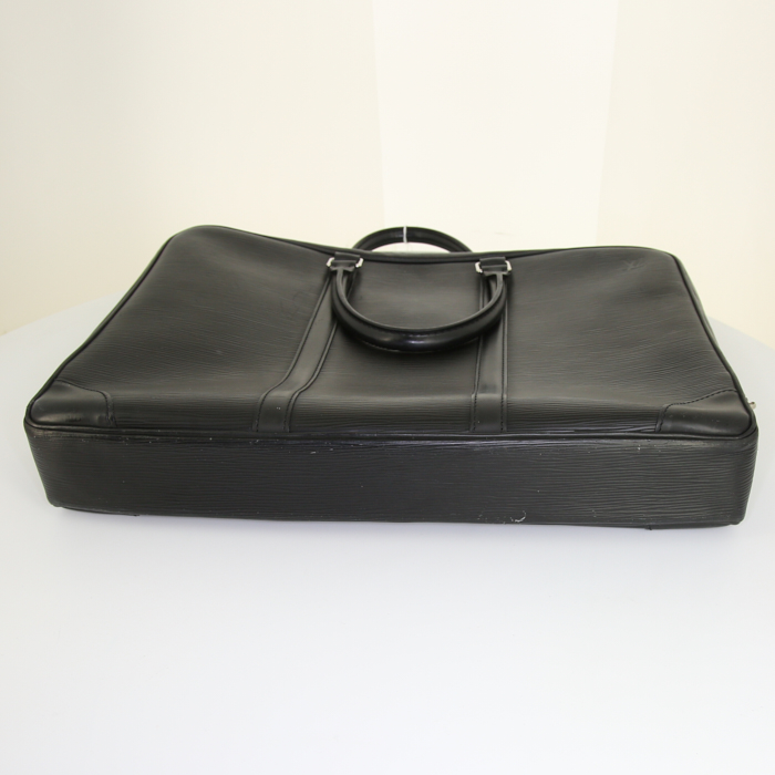 Porta-documentos Louis Vuitton en cuero Epi negro - Detail D4