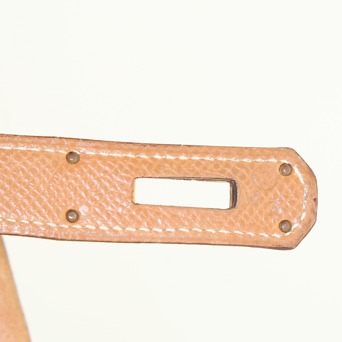 Hermes Kelly 35 cm handbag in gold epsom leather - Detail D4