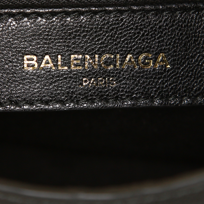 Balenciaga Classic City small model handbag in black leather - Detail D4