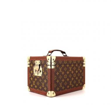 Louis Vuitton Vanity en lona Monogram y fibra vulcanizada marrón