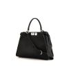 Fendi Peekaboo medium model handbag in black grained leather - 00pp thumbnail