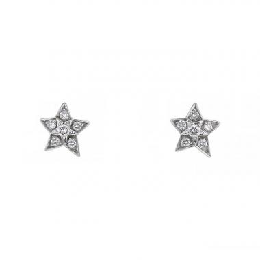 Pendientes Chanel Comètes en oro blanco y diamantes Pendientes Chanel Comètes en oro blanco y diamantes