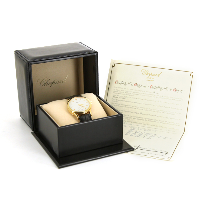 Chopard L.U.C. 1860 watch in yellow gold Circa 2010 - Detail D3