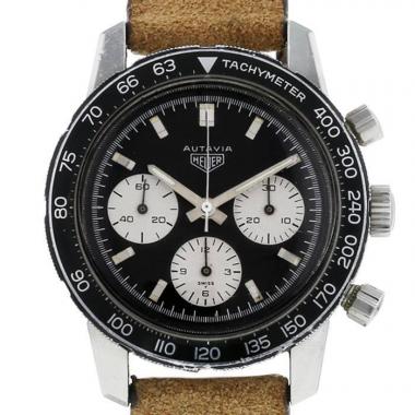 Reloj TAG Heuer Autavia de acero Ref :  2446C Circa  1969
