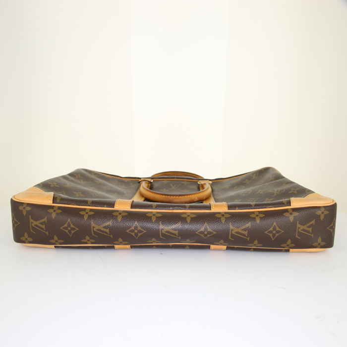 Louis Vuitton Voyage briefcase in brown monogram canvas - Detail D4