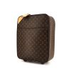 Valise souple Louis Vuitton Pegase en toile monogram marron et cuir naturel - 00pp thumbnail