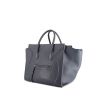 Shopping bag Céline Phantom in pelle blu cadetto - 00pp thumbnail