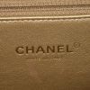 Chanel Boy large model shoulder bag in black and golden brown quilted leather - Detail D4 thumbnail