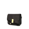 Céline Classic Box shoulder bag in black grained leather - 00pp thumbnail