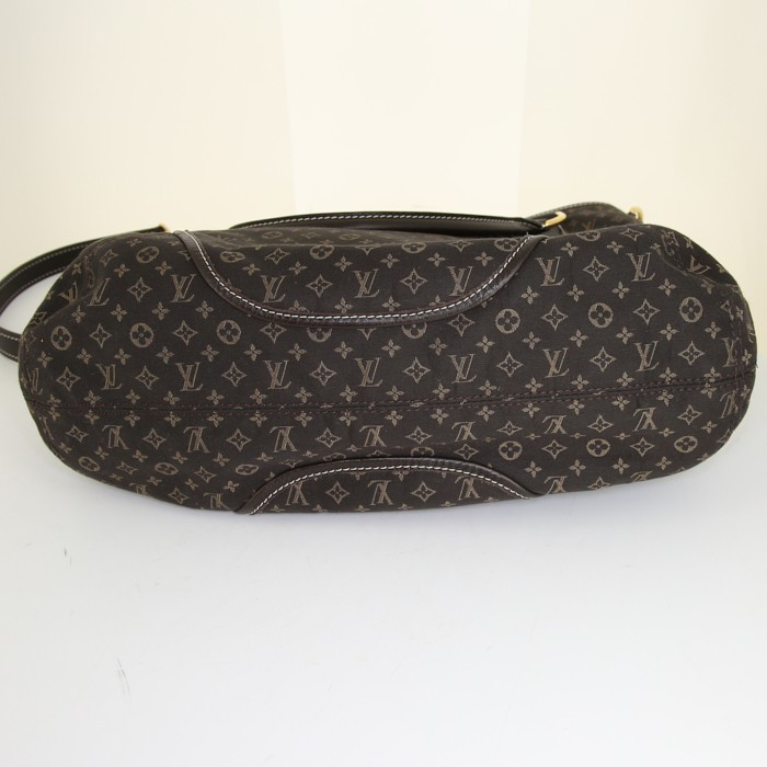 Borsa a tracolla Louis Vuitton Elégie in tessuto a monogramma Idylle undefined e pelle marrone - Detail D5