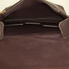 Sac bandoulière Louis Vuitton Spencer en toile damier marron et cuir marron - Detail D2 thumbnail