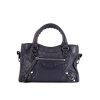 Balenciaga Classic City mini handbag in blue leather - 360 thumbnail