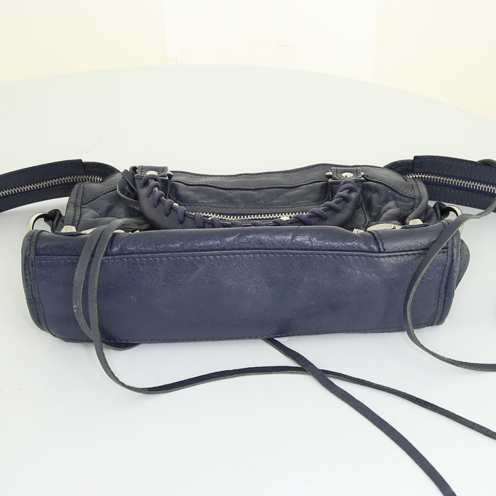 Borsa Balenciaga Classic City mini in pelle blu - Detail D5