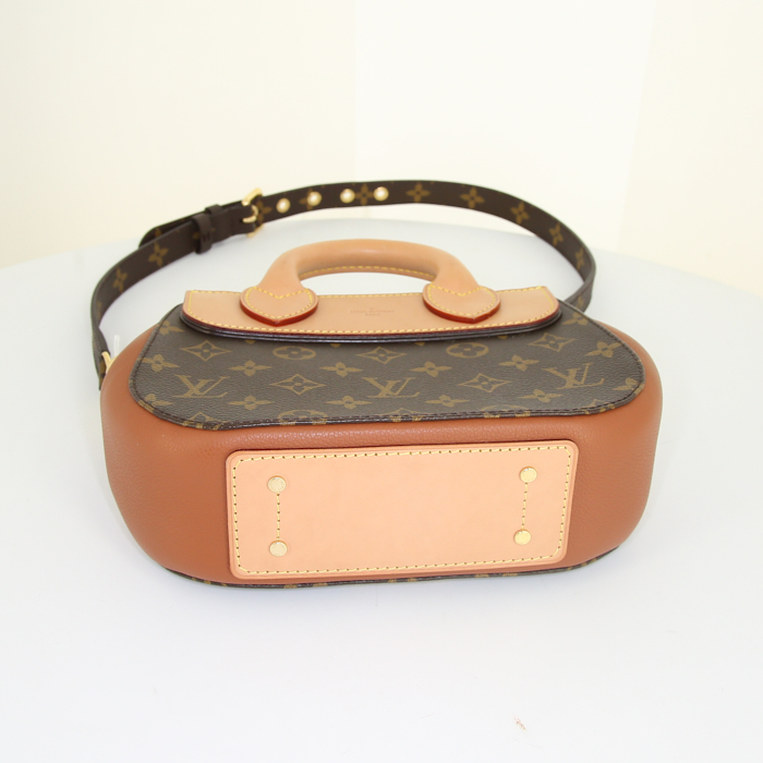 Louis Vuitton Eden handbag in brown monogram canvas and brown leather - Detail D5