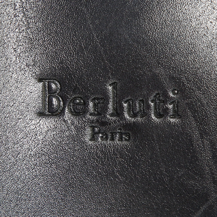 Porte-documents Berluti Deux jours en cuir bleu - Detail D3