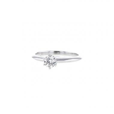 Bague solitaire Tiffany & Co Setting en platine et diamant