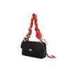 Balenciaga Lock Round Scarf handbag in black satin - 00pp thumbnail