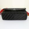 Balenciaga Lock Round Scarf handbag in black satin - Detail D4 thumbnail