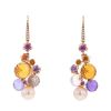 Chanel Mademoiselle pendants earrings in pink gold,  citrine and amethyst and in pearl - 00pp thumbnail