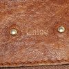 Shopping bag Chloé in pelle verniciata nera effetto invecchiato e pelle marrone - Detail D3 thumbnail