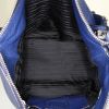 Prada handbag in blue grained leather - Detail D2 thumbnail