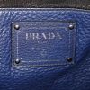 Prada handbag in blue grained leather - Detail D3 thumbnail
