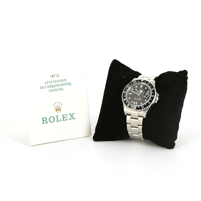 Montre Rolex GMT-Master II en acier Ref :  16710 Vers  2001 - Detail D2