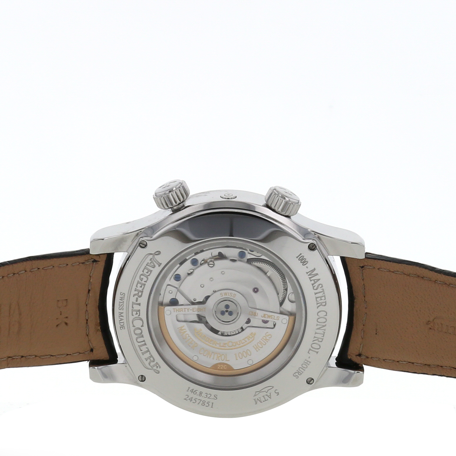 Reloj Jaeger-LeCoultre Master Control-Geographic de acero Ref :  146832S Circa  2010 - Detail D2