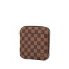 Pochette Louis Vuitton in tela a scacchi marrone - 00pp thumbnail