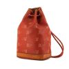 Louis Vuitton America's Cup backpack in orange monogram canvas and natural leather - 00pp thumbnail