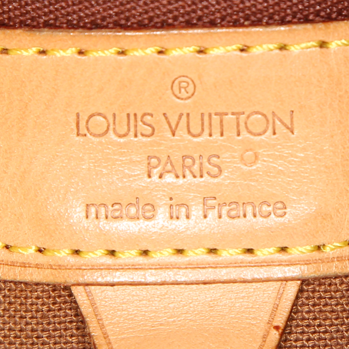 Louis Vuitton America's Cup backpack in orange monogram canvas and natural leather - Detail D3