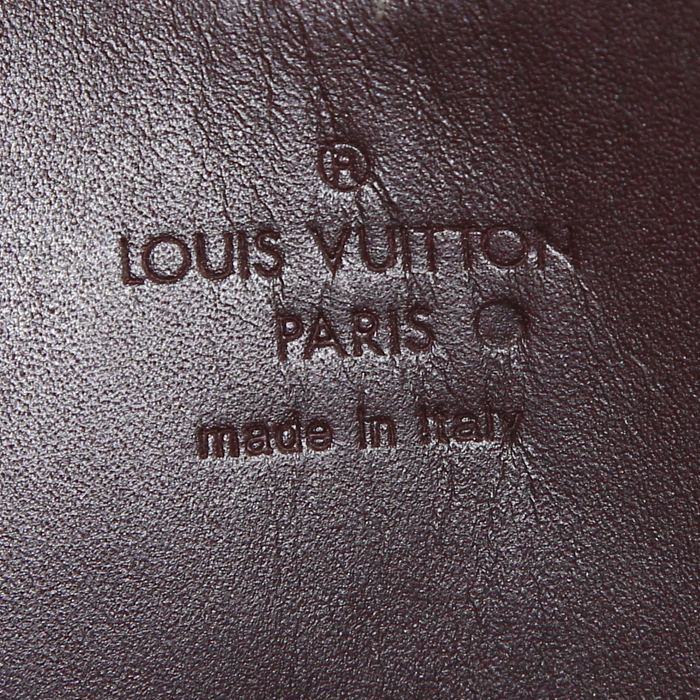 Louis Vuitton wallet in purple patent leather - Detail D3