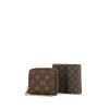 Louis Vuitton wallet in green linen canvas - 00pp thumbnail